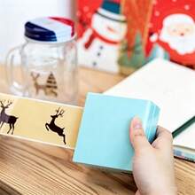 53mm X 2.8m Transparent Gold Powder Self‑Adhesive Thermal Transfer Printer Paper Roll Compatible Mini Portable Pocket Printer Sticker Label Paper For Journal Gift Jar DIY Craft - View 5