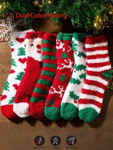 Women's Christmas Warm Soft Floor Socks, Autumn Socks - Christmas - View 11