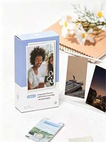 HPRT CP2100 Portable Photo Printer Paper - 3-Inch Photos, Integrated Ribbon Cartridge, Easy To Replace - View 4