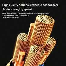 Newmine XT11 Data Cable Anti-Breakage Liquid Silicone Soft Rubber Durable Dual-Chip Design 5A High Current Charging + Data Transfer Strong Compatibility High-Quality National Standard Copper Core Light Gray - Light Grey - View 3