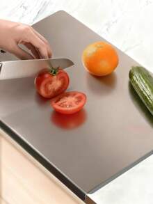2026 New Stainless Steel Cutting Board With Folded Edge Anti-Slip Dishwasher 304 Stainless Steel Countertop Cutting Board For Kitchen Meal Prep Meat Vegetables Baking - View 6
