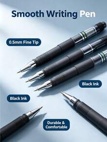 1/8pcs Mini Gel Pens, Pocket Gel Pens, Portable Gel Pens With Medium Tip, Smooth Writing, Professional Quality Pens Suitable For Home, Office And School Use - A - View 5