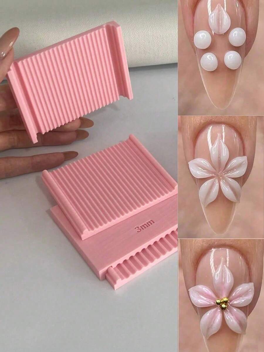 3D Nail Art Gel Ball Roller Tool, Suitable For Acrylic Nail Flower Carving Design (Nail Art Tools/Supplies/Accessories) - Multicolor - View 1