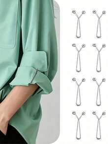 Seamless Shirt Cuff Clip, Waist Buckle - Multi-Functional Metal Clip, Used To Tighten Belts, Pants, Scarves, Etc. A Thoughtful Gift For Him/Her - Multicolor - View 5