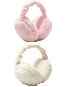Ultra Soft Plush Earmuffs - Foldable, Warm, Comfortable, Cold-Resistant, Unisex Design For Winter Outdoor Activities, Hand Washable, Winter Accessorie - Multicolor - View 14