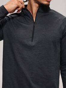 MASKERT Kaos Olahraga Lengan Panjang Pria, Kaos Olahraga Harian untuk Jogging, Gym, Latihan, Tenis, Golf, dan Rugby - Dark Grey - View 11