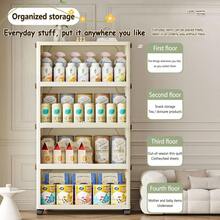 Multi-Size Flip-Top No-Assembly Folding Storage Cabinet, Home Organizer Cabinet For Living Room, Snack, Toy And Miscellaneous Storage - White - View 5