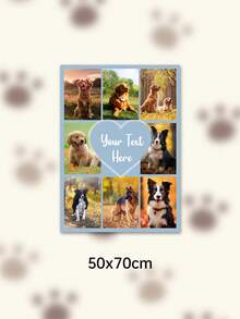 Custom Photo Text Throw Blanket, Personalized Picture Collage Fleece Blanket, Customized Pet Memory Photo Blanket For Sofa Bed Home Decor Gift - Multicolor - View 15