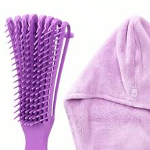 Touca de secagem de cabelo - Roxa - Ver 9