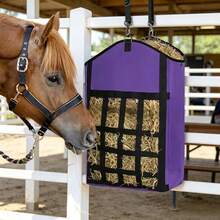 1pc Hay Storage Hanging Bag, Horse & Goat Hay Net Slow Feeder, Open Feeding Hole Hay Rack Storage Bag, Small Size May Be More Suitable For Goats And Sheep, Large Size Can Meet Horse Needs - View 9