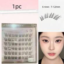 Cluster False Eyelashes Fox Cat Eye Style Natural Makeup Suitable For Cosplay And Anime Style Fluffy And Delicate Single Strand Natural Long Faux Mink Hair Dense And Fine False Eyelashes - D - View 9