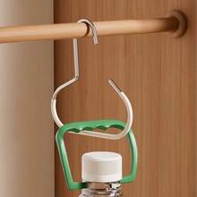 10pcs/6pcs/3pcs/1pc Multi-Functional Anti-Slip Hooks, Suitable For Metal Round Hooks, Hats, Underwear, Ties, Scarves, Belts And Other Items. Can Be Used In Home, Dormitory, Hotel, Bathroom, Bedroom And Closet Storage Racks. - Multicolor - View 6