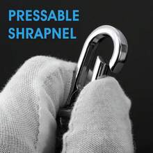 10Pcs Carabiner Clip Keychain Metal Carabiner Shape Key Ring Keyring Key Holder Clips Hook Holder Organizer For Car Keys Finder - Carabiner - View 4