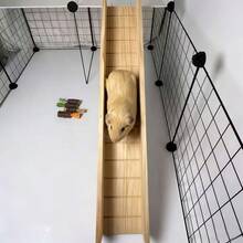 1pc Wooden Hamster Platform, Hamster Stairs, Hamster Slide, Hamster Pet Toy, Small Pet Toy - one-size - View 3