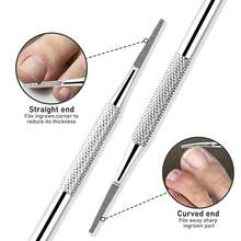 4pcs Silver Ingrown Toenail Removal Set, Stainless Steel Toenail File And Lifter, Stainless Steel Ingrown Toenail Clipper, Professional Pedicure Cleaning Tools For Ingrown Toenail Treatment - A - View 6