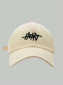 1pc Women's Colorful Embroidered Baseball Cap With 'Heart' Letter, Fashionable Design, Spring And Summer Sunshade Cap - A - View 12