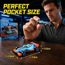 Multi-Color Realistic Mini Racing Car Bounce Toy, Palm-Sized Toy Car, Random Style - Multicolor - View 4