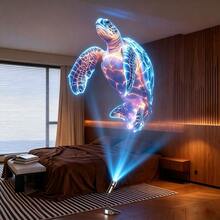 USB Ocean Projection Light, 3/6/10pcs Interchangeable Slides, 360° Rotatable Direction Decorative Light, Ocean Atmosphere Night Light, USB Powered Convenient Use, Bedside Lamp Perfect Gift, Dorm, Camping, RV Bedroom Decoration Cool Gift, - Projector Light - Ocean - View 4