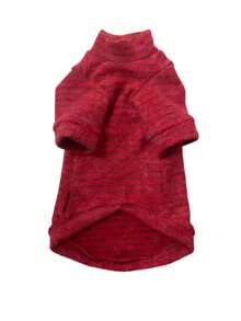 1pc Pet Cat Clothes Autumn/Winter Warm Fleece Two-Legged Outfit For Devon Rex Hairless Cat, Siamese Cat, Cute Striped Home Wear, New Warm Two-Legged Cat Clothes - Red - View 11