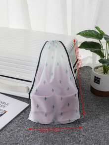 1pc Solid Color Shoe Storage Bag, Portable Travel Bag, Fashion Casual Large Capacity Zipper Storage Pouch, Cosmetic/Miscellaneous Storage Bag - Multicolor - View 12