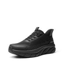 Women's Non-Slip Work Shoes Restaurant Kitchen ,Slip On Design,Breathable Upper;Ideal For Nursing, Food Service, And Long Shifts - Black - View 2