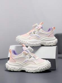 ABCYC Children's Casual Sports Shoes, Multi-Color Options, Unisex Kids' Athletic Shoes, Mesh Breathable, EVA Lightweight Soft Sole, Suitable For All Seasons - Pink - View 7