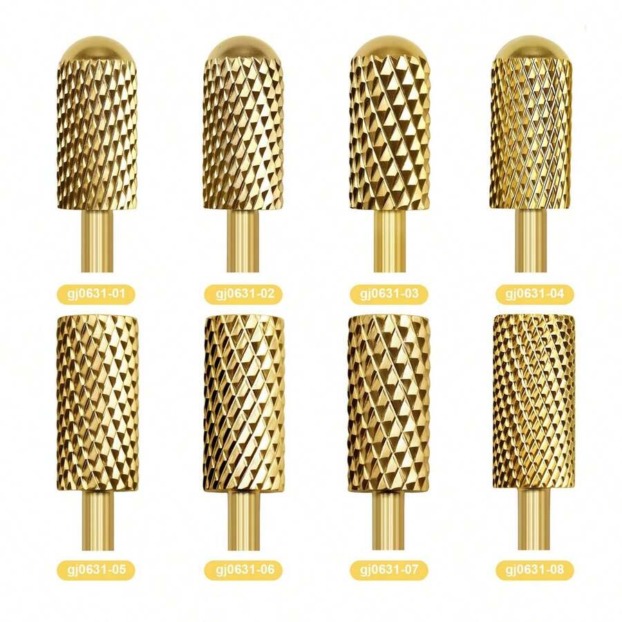 Golden 1PC Professional Nail Drill Bit Cone Carbide Manicure Drill For Electric Milling Cutter Nail Files Buffer Nail Art Equipment Accessory - Gold - View 1