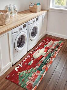 1pc 3D Anti-Slip Cute Santa Claus Floor Mat, Christmas Decoration Essential, Suitable For Entryway, Study, Bedside, Floor Mat, Outdoor, Easy To Clean, Anti-Slip, Quick Drying, All Season, Washable - A - View 9