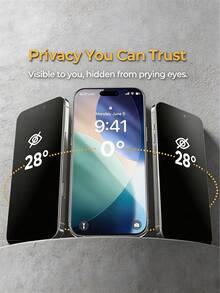 5片裝 陶瓷柔性防窺隱私螢幕保護貼 霧面防窺膜 相容 iPhone 17 16 15 14 13 12 11 及更多機型 柔性膜 隱私膜 防刮 耐觸控 適合手機殼使用 [非玻璃膜] - 黑色 - 查看 3