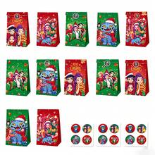 KPop Demon Hunters 12pcs/24pcs Character Print Paper Gift Bags With Matching Stickers, Stylish Anime Figure Pattern Treat Goodie Bags, Heavy-Duty Paper Favor Bags For Gathering Get-Together Snack Candy Present Packaging, Multi-Functional Decorative Storage Packaging Bags, Used For Event Table Decoration, 4 Unique Vibrant Artistic Patterns, Foldable And Reusable Gift Storage Bags - Multi-color - View 8