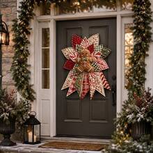 Extra Large DIY Christmas Quilted Door Hanging Sewing Kit, Suitable For Front Door Wall Decoration, Pre-Cut Fabric With Patchwork Design, Hangable, Hand Washable Handmade Project, No Tools Required - Multicolor - View 3