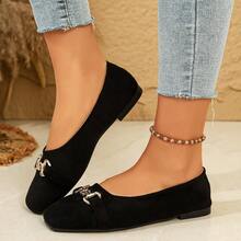 New Women's Flat Ballet Shoes Classic Fashion Versatile Casual Outdoor Wear - Black - View 11