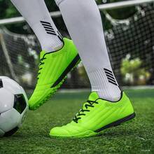 Football Shoes With Studs Design, Upper Featuring Multiple Color Combinations With Vibrant Prints, Sole With Evenly Distributed Studs Suitable For Natural Grass Or Artificial Turf Football Matches Or Training - Green - View 10
