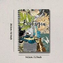 1pc Biology Theme Spiral Notebook, A5 Lined, College Ruled Journal, Suitable For Office And School, Perfect Gift For Friends, Sisters, Brothers, Teachers And Students, Study Notes, Office Notebook, Themed Notebook, Spiral Binding, Premium Paper, Smooth Writing, Educational Notebook, Biology Notebook, Friend Gift - Perfect Christmas, Thanksgiving Gift - Lined Notebook - View 4