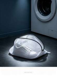 2pcs Grey Zipper Mesh Laundry Bags, Thickened Durable Multiple Sizes Laundry Protection Bags For Travel Storage, Essential Laundry Supplies, Clothing Protection For Delicate Clothing, High-Quality Fine Mesh, Minimalist Laundry Room Accessories - Laundry Bag - View 2