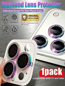 Gorilla Hero 1 Pack, Compatible With IPhone Colorful Sparkling Rhinestone Camera Lens Protector, Personalized, Waterproof, Dustproof, Shockproof, Scratch-Resistant, Anti-Collision, No-Trace, Using Advanced Adhesive, Not Easy To Fall Off Compatible With IPhone Ultra/18 Pro Max/18 Pro/18/17 Pro Max/17 Pro/17 Air/17/16 Pro Max/16 Pro/16 Plus/16/15 Pro Max/15 Pro/15 Plus/15/14/13/12 And Other Models. - Colorful - View 11