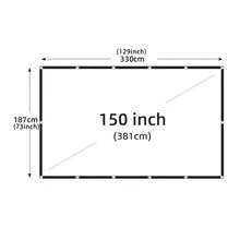 Projection Screen 60/72/84/100/120/150 Inch, 16:9 Ratio, Foldable Portable, Anti-Crease, Indoor And Outdoor Use, Double-Sided Projection Screen, Suitable For Home, Party, Office, Classroom And Other Places, Back To School Essential - View 11