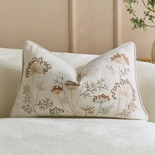 1pc Decorative Pillow Case Luxury Embroidered Cushion Cover Room Decor Pillowcase Suitable For Sofa Living Room Bedroom Office Car Interior Embroidered Pillowcase 45*45cm - Multicolor - View 14