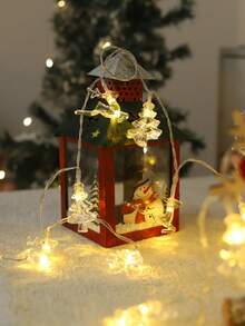 1 dây đèn LED trang trí Giáng sinh hình tuần và cây thông Noel dài 1.5/3m, dùng pin, đèn cửa sổ, đèn dây fairy light, phù hợp trang trí trong nhà, treo tường, để bàn và tiệc tùng, decor Giáng sinh và lễ mùa đông - Ánh sáng vàng - Xem 9