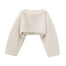 GDDYIN Women's Winter New Arrival Solid Color Soft And Plush Slimming Artificial Fur Coat - White - View 6