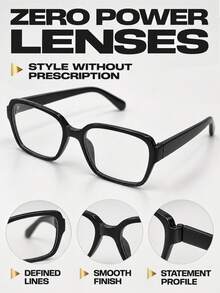 Blue Light Blocking Glasses, Anti-Fatigue, Ultra-Lightweight Material, Comfortable To Wear, Look Great Without Makeup, Fashionable, No Nose Bridge Pressure For Long-Term Wear, Suitable For Long-Term Office And Outdoor Use - Black-framed Glasses - View 3