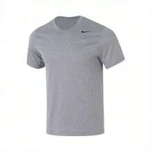 Nike Dri-Fit Logo Crew Neck Quick-Dry Comfortable Casual Short Sleeve T-Shirt Men's Carbon Grey - Grey - View 6