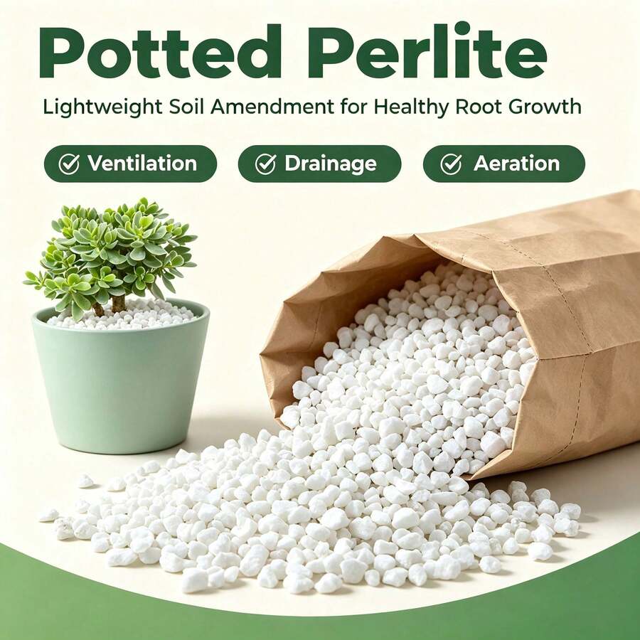 100g 0.3-3cm Horticultural Perlite Seedling Potting Soil,Soil Conditioner For Gardening, Water Retaining & Aeration - Multicolor - View 1