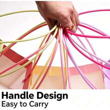 10pcs Embossed Maca Handbag Festival Flower Bag Gift Packaging Bag Fresh Flower Handbag - Tote Bag - View 9