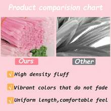 Kit Membuat Bunga Tulip dengan Pembersih Pipa Warna-warni, Pita Batang Bunga dan Selotip Floral, Set Kerajinan Buket Buatan Tangan DIY untuk Dekorasi Pesta & Hadiah Hari Raya - Beraneka warna - View 5