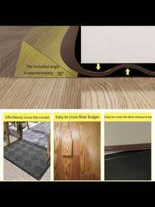 Adjustable Plastic Door Stopper, Windproof, Noise-Reducing, Insect-Proof, Waterproof, With Soft PVC Sealing Strip At The Bottom, Excellent Sound Insulation, Easy Installation, Suitable For Home Door And Window Protection, Indoor Use Weather Protection Strip - Multicolor - View 10