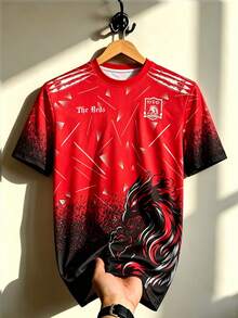 Customized Brazil Men's Football Jersey & Youth Lightweight Soft & Match, Training, Casual Wear & Gift & World Cup - Red - View 7