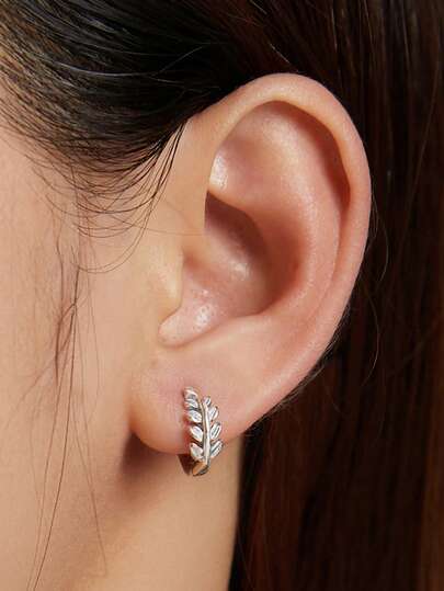 1 Pair Elegant Hoop Earrings For Women Wedding Engagement Party Jewelry Valentine's Day Gift
