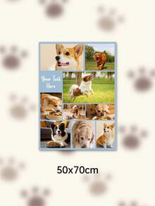 Custom Photo Text Throw Blanket, Personalized Picture Collage Fleece Blanket, Customized Pet Memory Photo Blanket For Sofa Bed Home Decor Gift - Multicolor - View 38