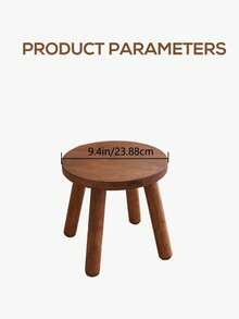 1pc Modern Solid Wood Round Stool, Indoor Plant Stand, Garden Bench, Mid-Century Style Plant Stool, Detachable Wooden Legs, Suitable For Plant Stand, Kitchen, Bathroom, Bedroom, Living Room - Multicolor - View 10